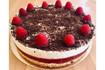 Malinový řez s mascarpone - bez lepku